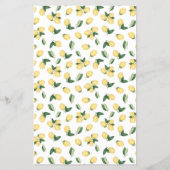 Lemons Note for Coupes Weddenschap Activity Game C Flyer (Achterkant)