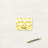 Lemons ombre waterverf inspirerend quote post-it® notes (Op bureau)