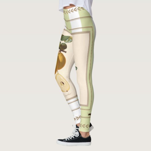 Lemons op Apple Green Stripes Leggings (Links)