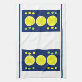 Lemons op blauw theedoek (Verticaal)