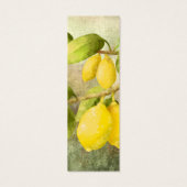 Lemons op een Bijkantoor Gepersonaliseerd Bladwijz Mini Visitekaartjes (Achterkant)