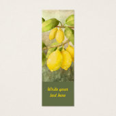 Lemons op een Bijkantoor Gepersonaliseerd Bladwijz Mini Visitekaartjes (Voorkant)