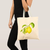 Lemons op een filiaal tote bag (Voorkant (product))