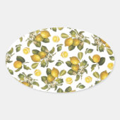 Lemons Ovale Sticker (Voorkant)