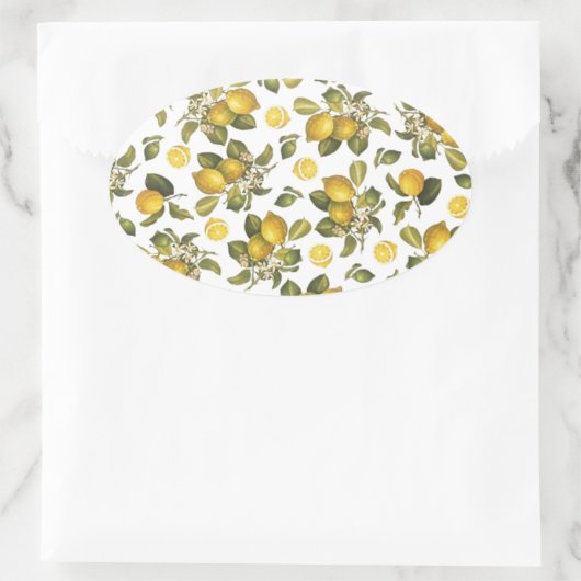  Lemons Ovale Sticker (Tas)