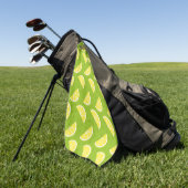 Lemons Patroon Golfhanddoek (Groen)