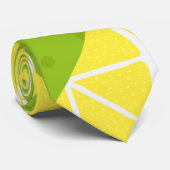 Lemons Patroon Stropdas (Opgerold)