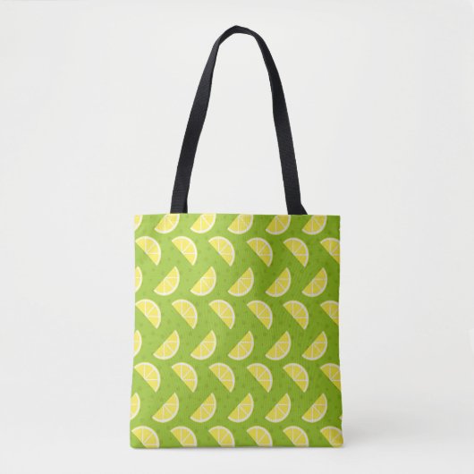 Lemons Patroon Tote Bag (Voorkant)