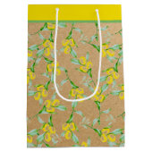 Lemons patroonmedium cadeau medium cadeauzakje (Achterkant)