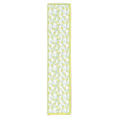 Lemons pattern short table runner korte tafelloper (Voorkant)