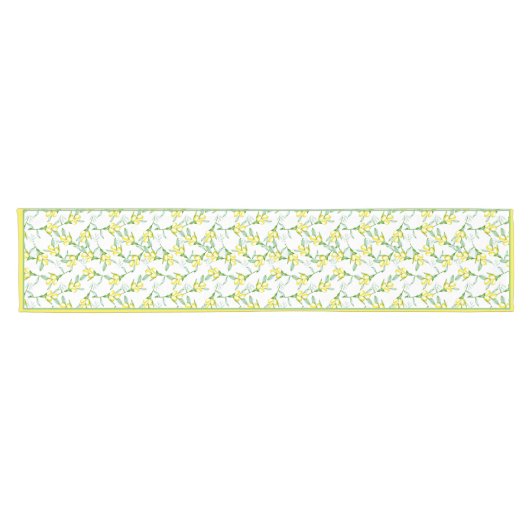 Lemons pattern  short table runner korte tafelloper (Horizontaal)