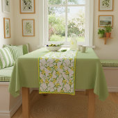 Lemons pattern  short table runner korte tafelloper