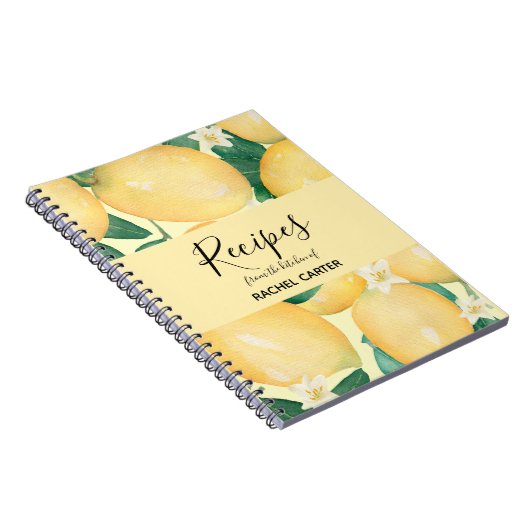Lemons Personalized Recipe Notitieboek (Rechterzijde)