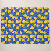 Lemons Pop Art Sherpa Deken (Voorkant (horizontaal))