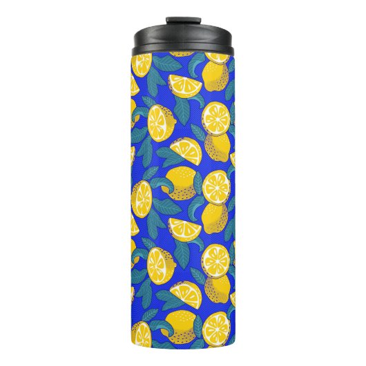 Lemons Pop Art Thermosbeker (Voorkant)