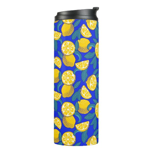 Lemons Pop Art Thermosbeker (Gedraaid links)