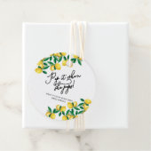 Lemons - Pop het als ze baby shower pop Bedankjes Labels (In situ)
