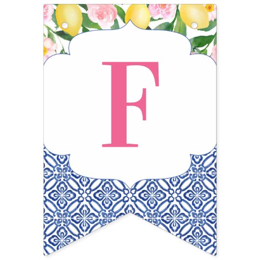 Lemons Positano 50 & Fabulous 50ste verjaardagsfee Vlaggetjes (Eerste vlag)