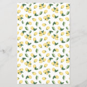 Lemons raden de Kaart van het dress Vrijgezellenfe (Achterkant)