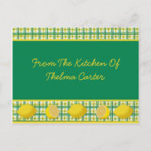 Lemons Recipe Card Briefkaart (Voorkant)