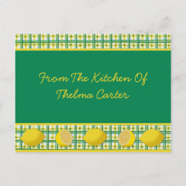 Lemons Recipe Card Briefkaart