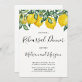 Lemons Rehearings Dinner uitnodiging (Voorkant / Achterkant)