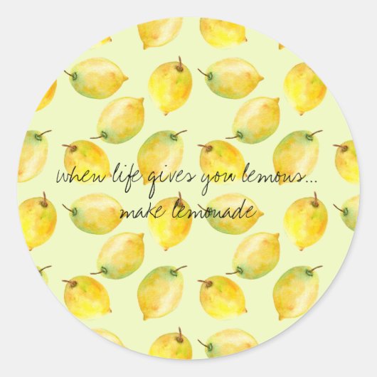 Lemons Ronde Sticker (Voorkant)