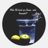 Lemons! Ronde Sticker (Voorkant)
