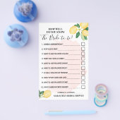Lemons Roze Hoe goed ken je het spel van de Bride  Flyer (Enkel)