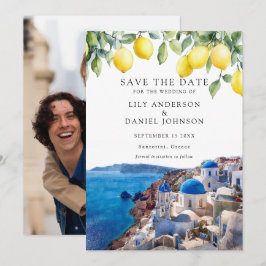 Lemons Santorini Greece Photo Wedding Save The Date