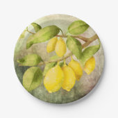 Lemons schilderen papieren bordje (Voorkant)