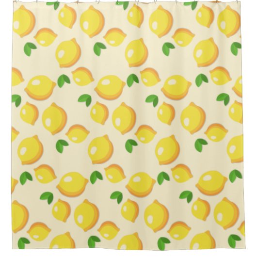 Lemons Shower Curtain Douchegordijn (Voorkant)