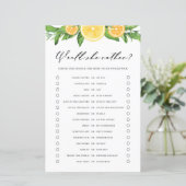 Lemons Sinaasappels Mocht ze een beter Baby shower (Staand voorkant)