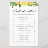 Lemons Sinaasappels Mocht ze een beter Baby shower (Voorkant)