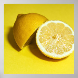 Lemons Slices Fruit Photography Poster
