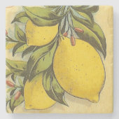 Lemons Square Stenen Onderzetter (Voorkant)