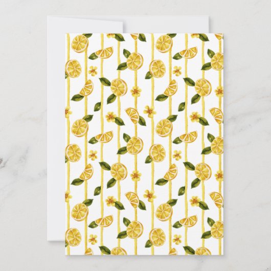 Lemons Summer Party Uitnodiging (Achterkant)