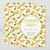 Lemons Summer Party Uitnodiging (Voorkant / Achterkant)