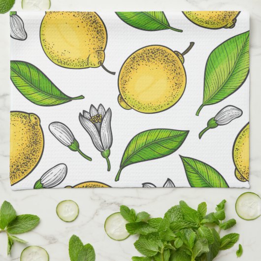 Lemons Theedoek (Gevouwen)