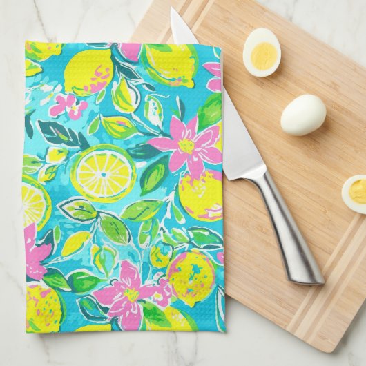 Lemons Theedoek (Quarter Fold)