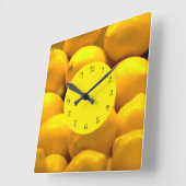 Lemons Theme Kitchen Wall klokken (Hoek)