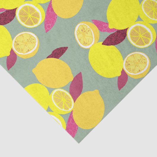 Lemons Tissuepapier (Detail)