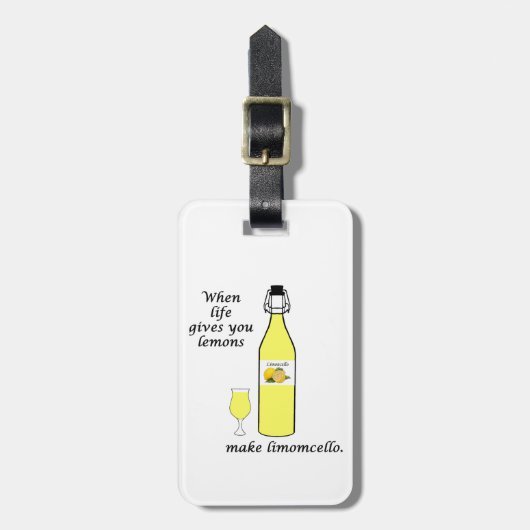 Lemons to Limoncello Bagagelabel (Voorkant verticaal)