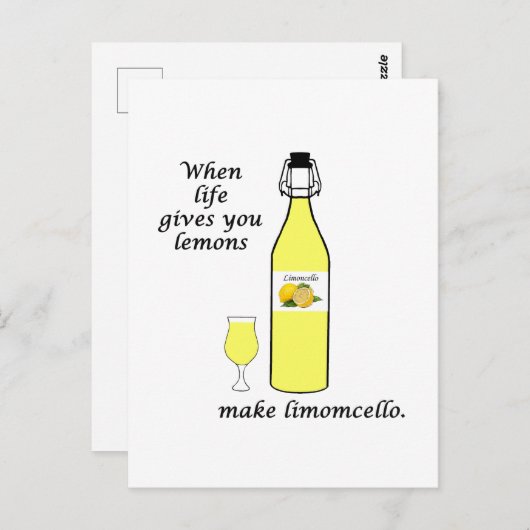 Lemons to Limoncello Briefkaart (Voorkant / Achterkant)