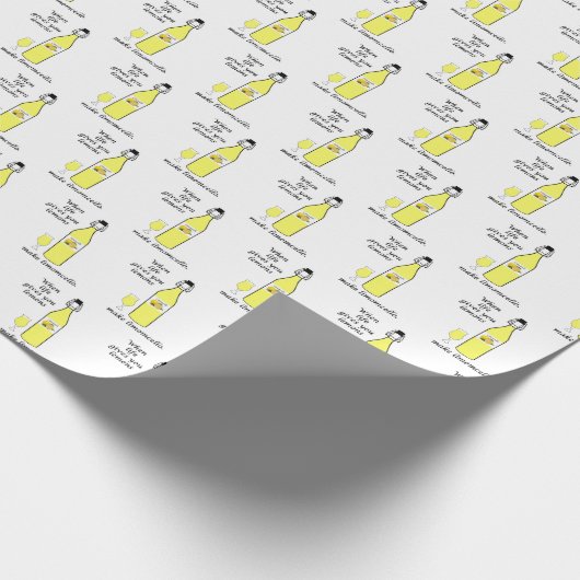 Lemons to Limoncello Cadeaupapier (Hoek)