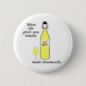 Lemons to Limoncello Ronde Button 5,7 Cm (Voorkant)