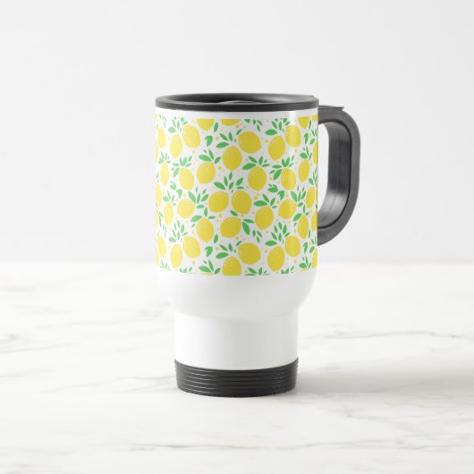 Lemons Travel Mug Reisbeker (Voorkant rechts)