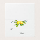  lemons trouwplaatskaart kaart (Buitenkant ongevouwen)