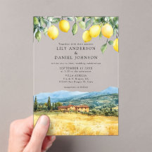 Lemons Tuscan Scene Italy Wedding