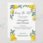 Lemons Verander de datum bruiloft Save The Date (Voorkant / Achterkant)